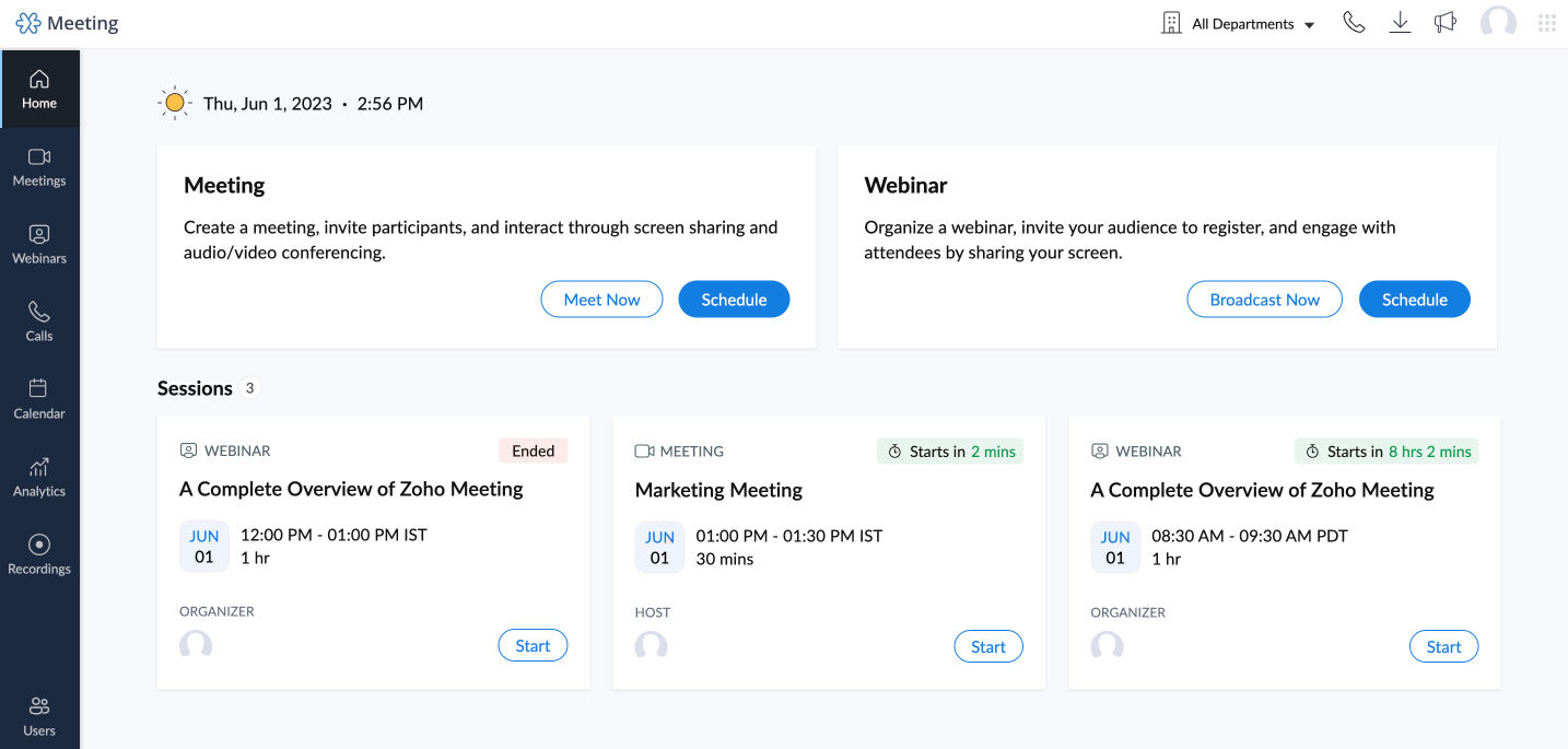Zoho Meeting